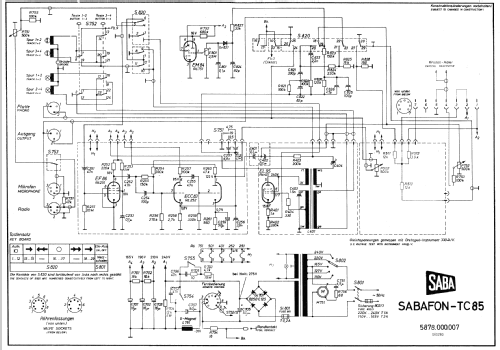 Sabafon TC85; SABA; Villingen (ID = 441987) Sonido-V