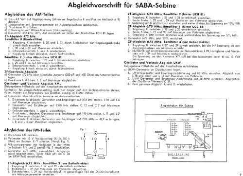 Sabine 55070 - 3000a; SABA; Villingen (ID = 12993) Radio