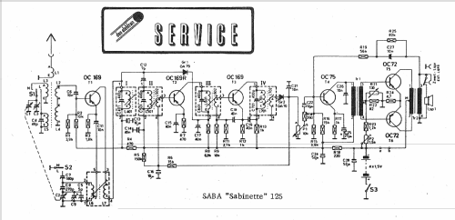 Sabinette 125; SABA; Villingen (ID = 704215) Radio