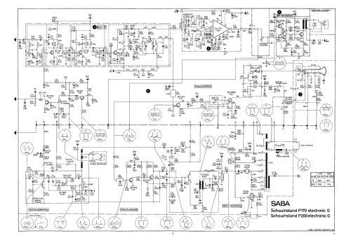 Schauinsland P170 electronic G; SABA; Villingen (ID = 2626189) Television