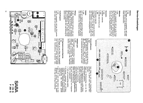 Schauinsland P170 electronic G; SABA; Villingen (ID = 2626197) Television