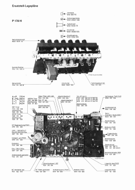 Schauinsland P170 electronic H; SABA; Villingen (ID = 3072780) Television