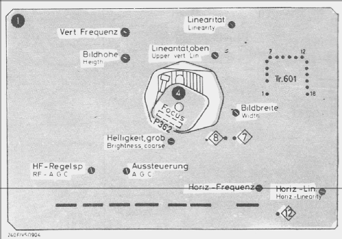 Schauinsland P200 electronic F; SABA; Villingen (ID = 727962) Television