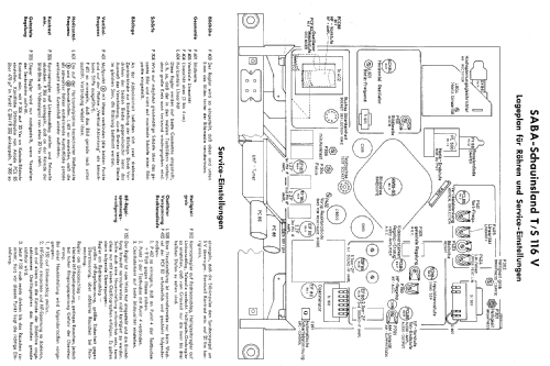 Schauinsland T116V Vollautomatic; SABA; Villingen (ID = 254072) Television