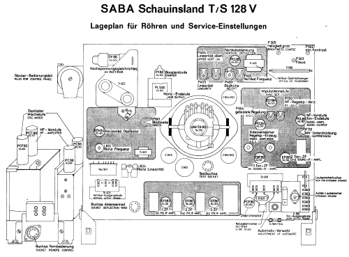 Schauinsland T128V Vollautomatic; SABA; Villingen (ID = 147646) Televisore