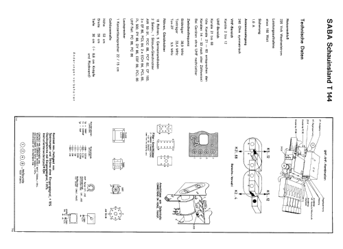 Schauinsland T144 Automatic; SABA; Villingen (ID = 2622025) Television