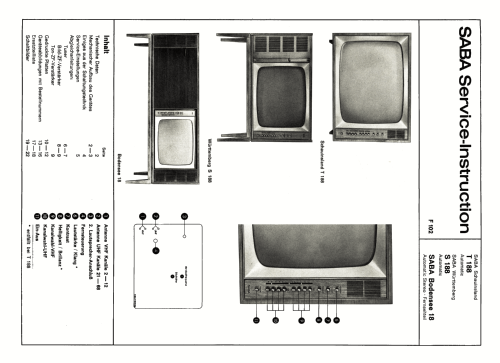 Schauinsland T188 Automatic; SABA; Villingen (ID = 2618392) Television