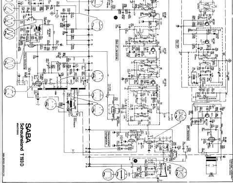 Schauinsland T193D electronic; SABA; Villingen (ID = 727200) Television