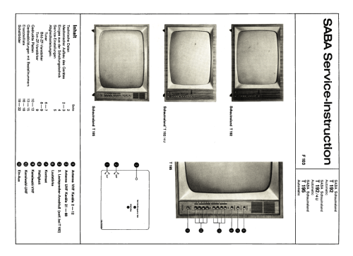 Schauinsland T195 automatic; SABA; Villingen (ID = 2617583) Television