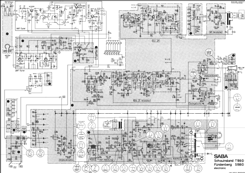 Schauinsland T199 D electronic; SABA; Villingen (ID = 2618304) Fernseh-E