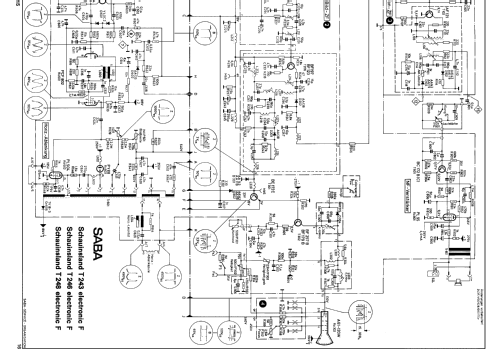 Schauinsland T243 electronic F; SABA; Villingen (ID = 2643986) Television