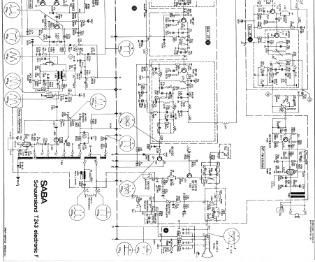 Schauinsland T243 electronic F; SABA; Villingen (ID = 728061) Television
