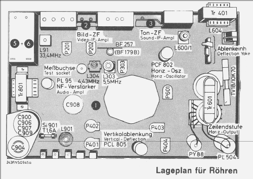 Schauinsland T243 electronic F; SABA; Villingen (ID = 728065) Television