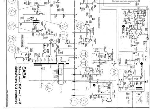 Schauinsland T243 electronic G; SABA; Villingen (ID = 2626378) Television