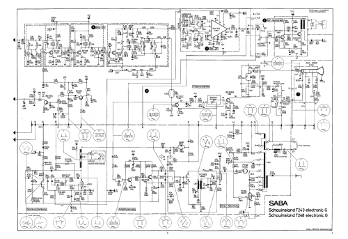 Schauinsland T243 electronic G; SABA; Villingen (ID = 2626379) Television