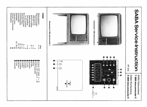 Schauinsland T3600 Telecommander E; SABA; Villingen (ID = 2635548) Television