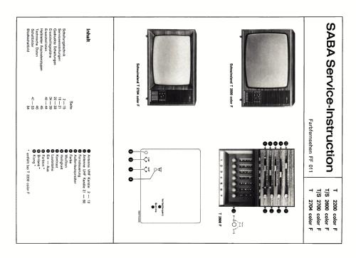 Schauinsland T 2700 color F; SABA; Villingen (ID = 2629543) Television