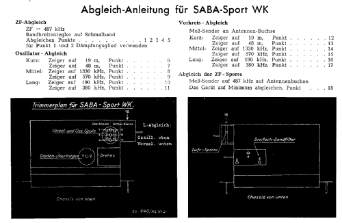 Sport WK; SABA; Villingen (ID = 101066) Radio