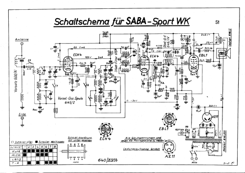 Sport WK; SABA; Villingen (ID = 31093) Radio