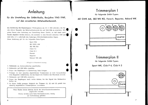 Sport WK; SABA; Villingen (ID = 361997) Radio