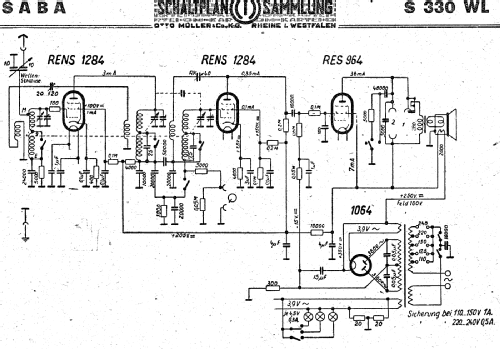 Synchron-Selektiv 330WL-H; SABA; Villingen (ID = 3061623) Radio