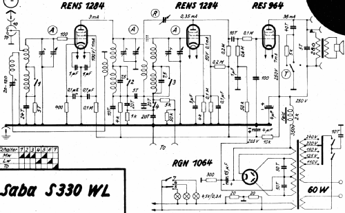 Synchron-Selektiv 330WL-P; SABA; Villingen (ID = 3056556) Radio