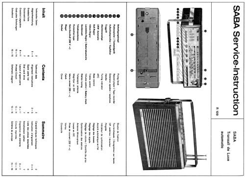 Transall de Luxe automatic ; SABA; Villingen (ID = 2025399) Radio