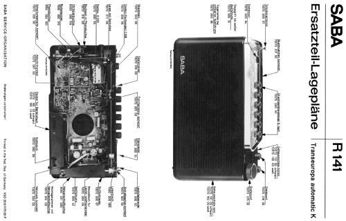 Transeuropa automatic K; SABA; Villingen (ID = 1801220) Radio