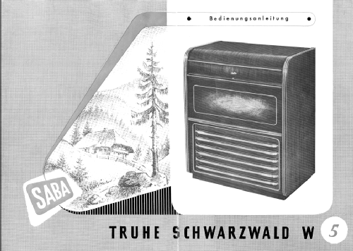 Truhe Schwarzwald W5/10; SABA; Villingen (ID = 154776) Radio