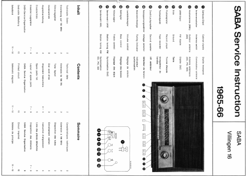 Villingen 16; SABA; Villingen (ID = 31649) Radio