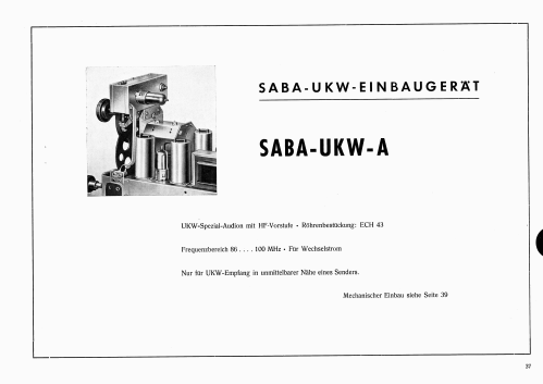 Villingen WHUA; SABA; Villingen (ID = 3087298) Radio