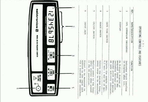 Frequency Counter Model 8110A; sabtronics inc;Tampa (ID = 1318824) Ausrüstung