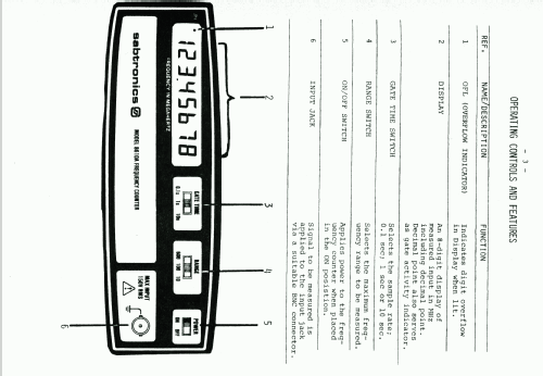 Frequency Counter Model 8110A; sabtronics inc;Tampa (ID = 1318824) Equipment