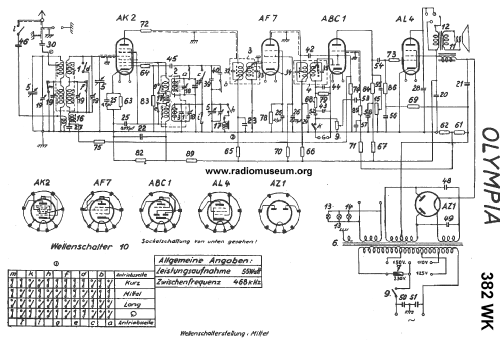 Olympia 382WK; Sachsenwerk bis 1945 (ID = 25177) Radio