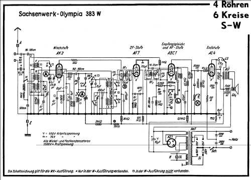 Olympia 383W; Sachsenwerk bis 1945 (ID = 50442) Radio