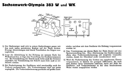 Olympia 383W; Sachsenwerk bis 1945 (ID = 50443) Radio