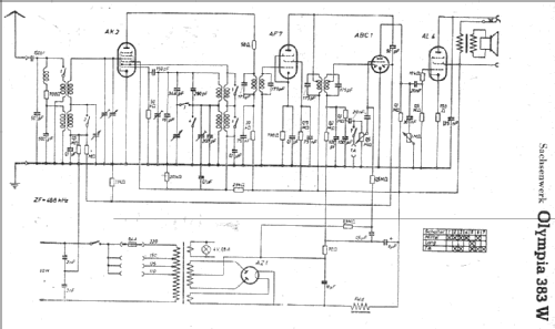 Olympia 383W; Sachsenwerk bis 1945 (ID = 5635) Radio