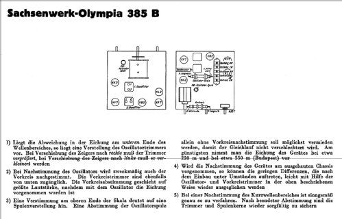 Olympia 385B; Sachsenwerk bis 1945 (ID = 50268) Radio