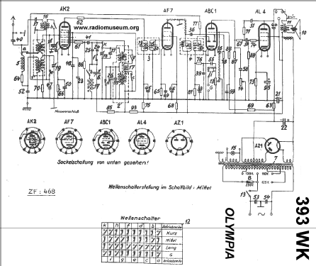 Olympia 393WK; Sachsenwerk bis 1945 (ID = 25168) Radio