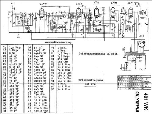 Olympia 401WK; Sachsenwerk bis 1945 (ID = 25170) Radio