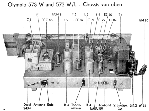 Olympia 573W; Sachsenwerk (ID = 2029624) Radio