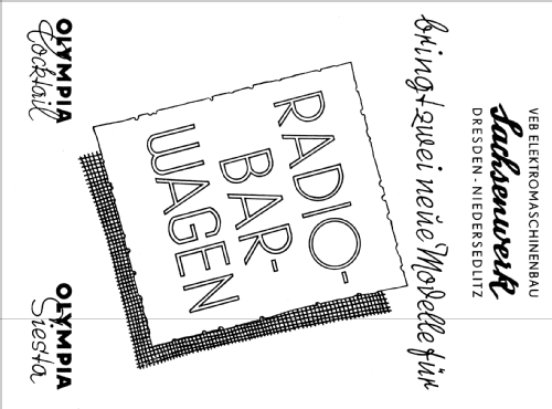 Olympia Radio-Barwagen 'Cocktail' 557WUM; Sachsenwerk (ID = 2029741) Radio