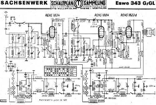 Eswe 343G; Sachsenwerk bis 1945 (ID = 3048678) Radio