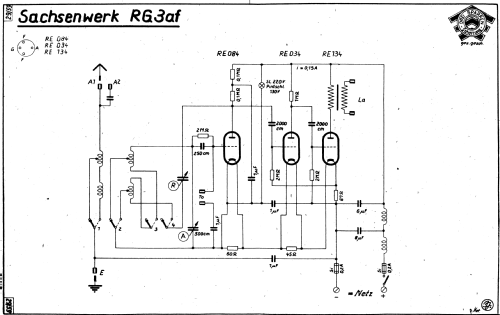 Eswe RG3; Sachsenwerk bis 1945 (ID = 1371214) Radio