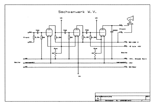 Eswe Widerstandsverstärker WV; Sachsenwerk bis 1945 (ID = 2984430) Ampl/Mixer