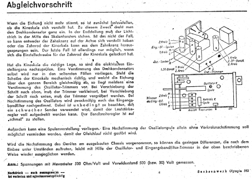 Olympia 382GWK; Sachsenwerk bis 1945 (ID = 3047190) Radio