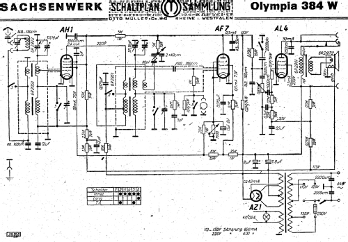 Olympia 384W; Sachsenwerk bis 1945 (ID = 3046766) Radio