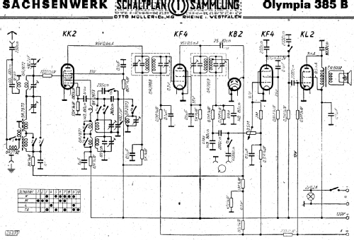 Olympia 385B; Sachsenwerk bis 1945 (ID = 3045669) Radio