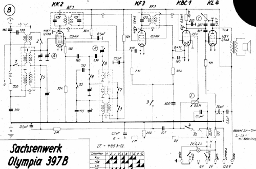 Olympia 397B; Sachsenwerk bis 1945 (ID = 3043410) Radio