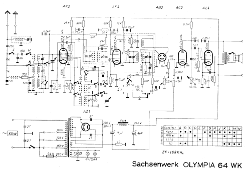 Olympia 64WK; Sachsenwerk bis 1945 (ID = 2440732) Radio